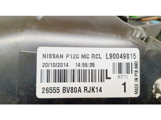 Задний фонарь  26555BV80A, L90049815    Nissan Juke I F15   2010-2018 года