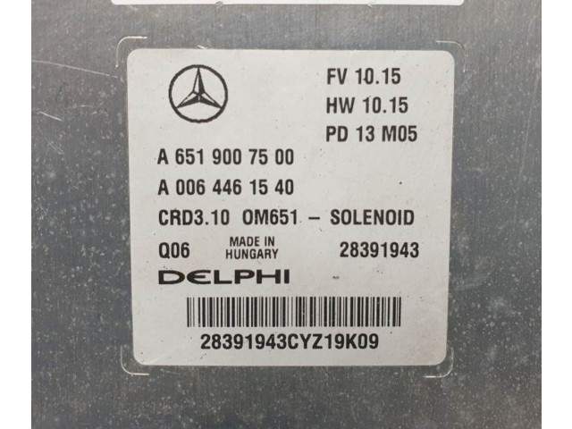 Řídící jednotka 28391943, A0064461540   Mercedes-Benz C W204 2007