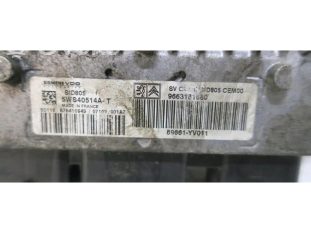 Řídící jednotka 9663181680, CENTRALITAMOTORUCE   Peugeot 107 2008