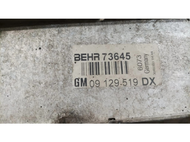 Интеркулер  BEHR73645, 09129519   Opel Astra G 0.0