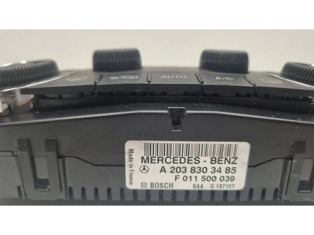 Блок управления климат-контролем A2038303485, 2038303485   Mercedes-Benz C W203